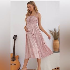 Maternity floral sun dress size M